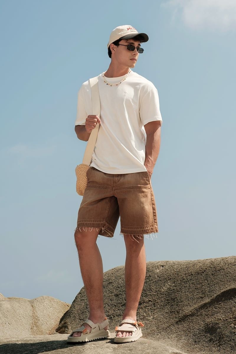  Quần Short Jeans Nam Form Trên Gối SP26SS16P-AKJN 