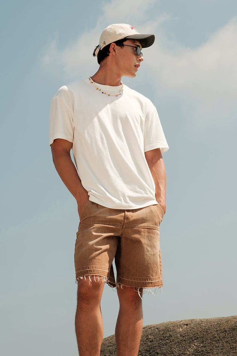  Quần Short Jeans Nam Form Trên Gối SP26SS16P-AKJN 