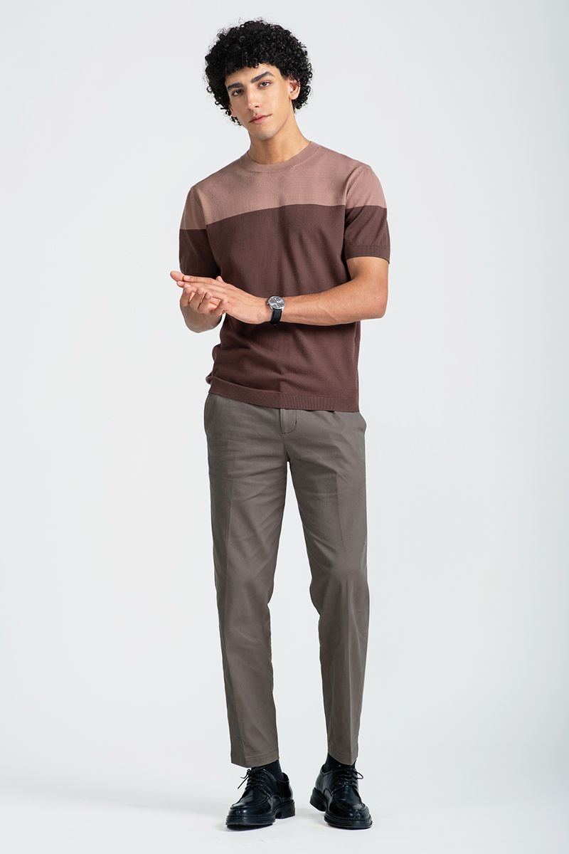  Áo Len Nam Cổ Tròn Tay Ngắn SW25FH01P-SA 