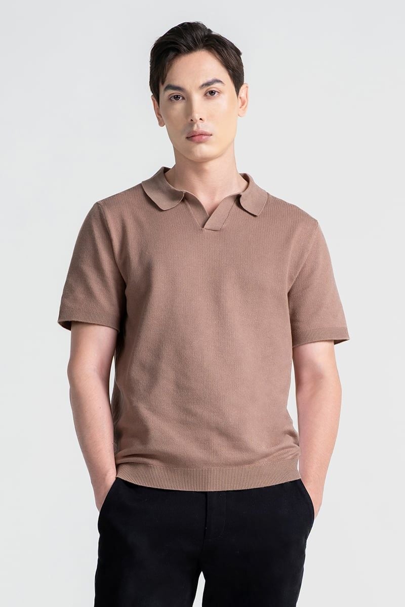  Áo Len Nam Tay Ngắn Form Vừa SW25FH03P-SA 