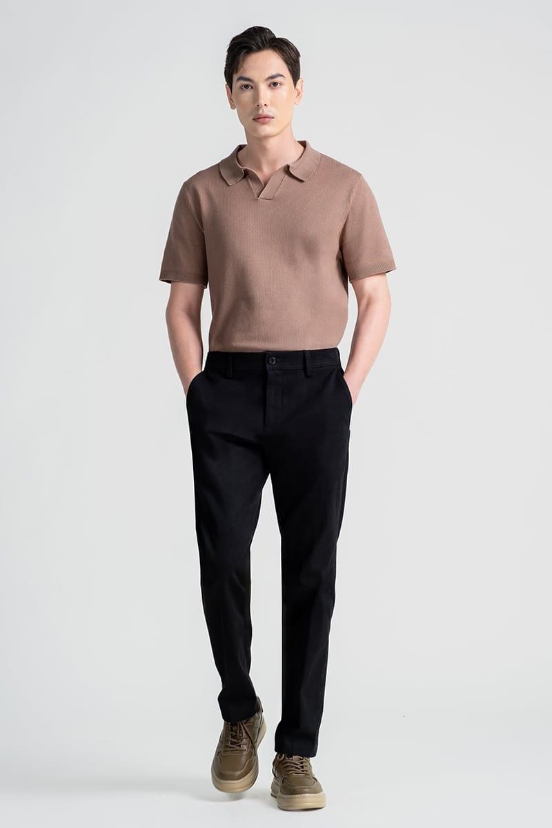  Áo Len Nam Tay Ngắn Form Vừa SW25FH03P-SA 