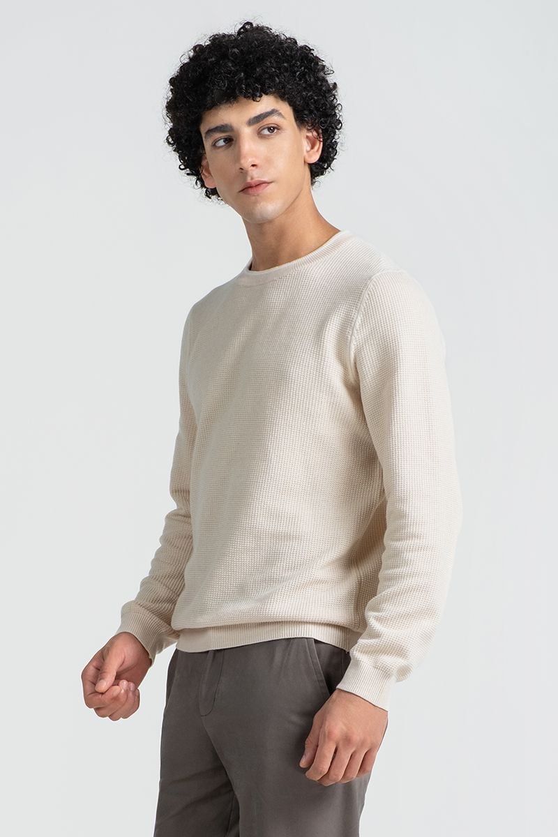  Áo Len Nam Tay Dài Form Vừa SW25FH04M-LB 