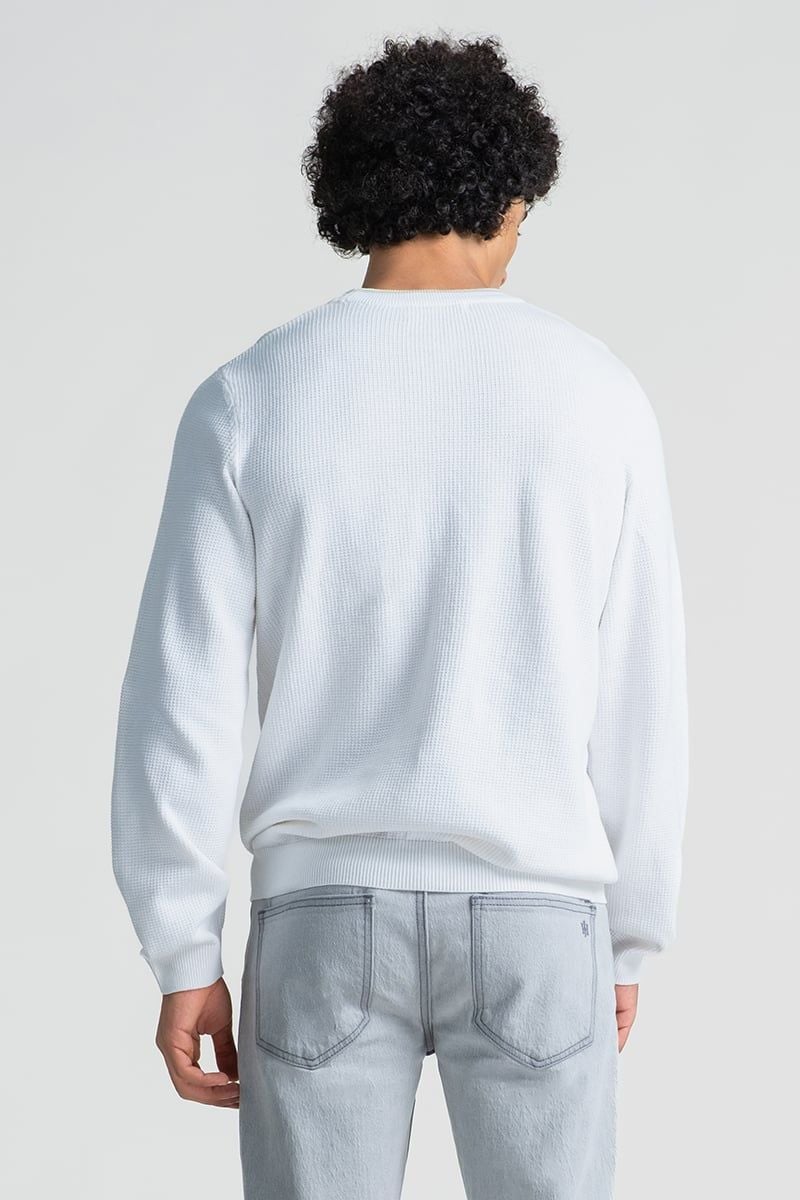  Áo Len Nam Tay Dài Form Vừa SW25FH04M-LB 