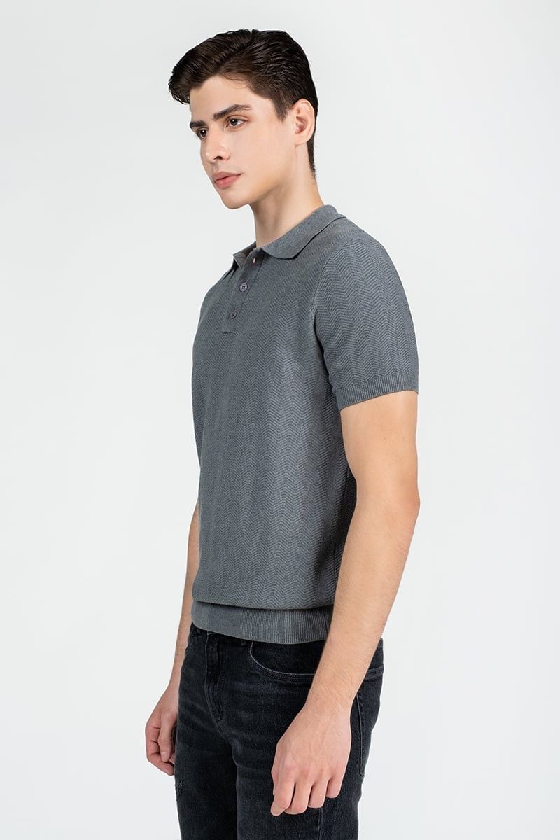  Áo Len Nam Tay Ngắn Form Ôm SW25FH05P-SA 