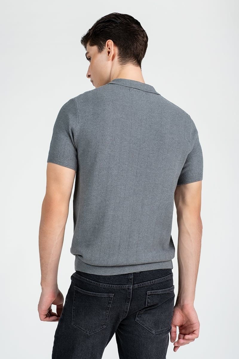  Áo Len Nam Tay Ngắn Form Ôm SW25FH05P-SA 