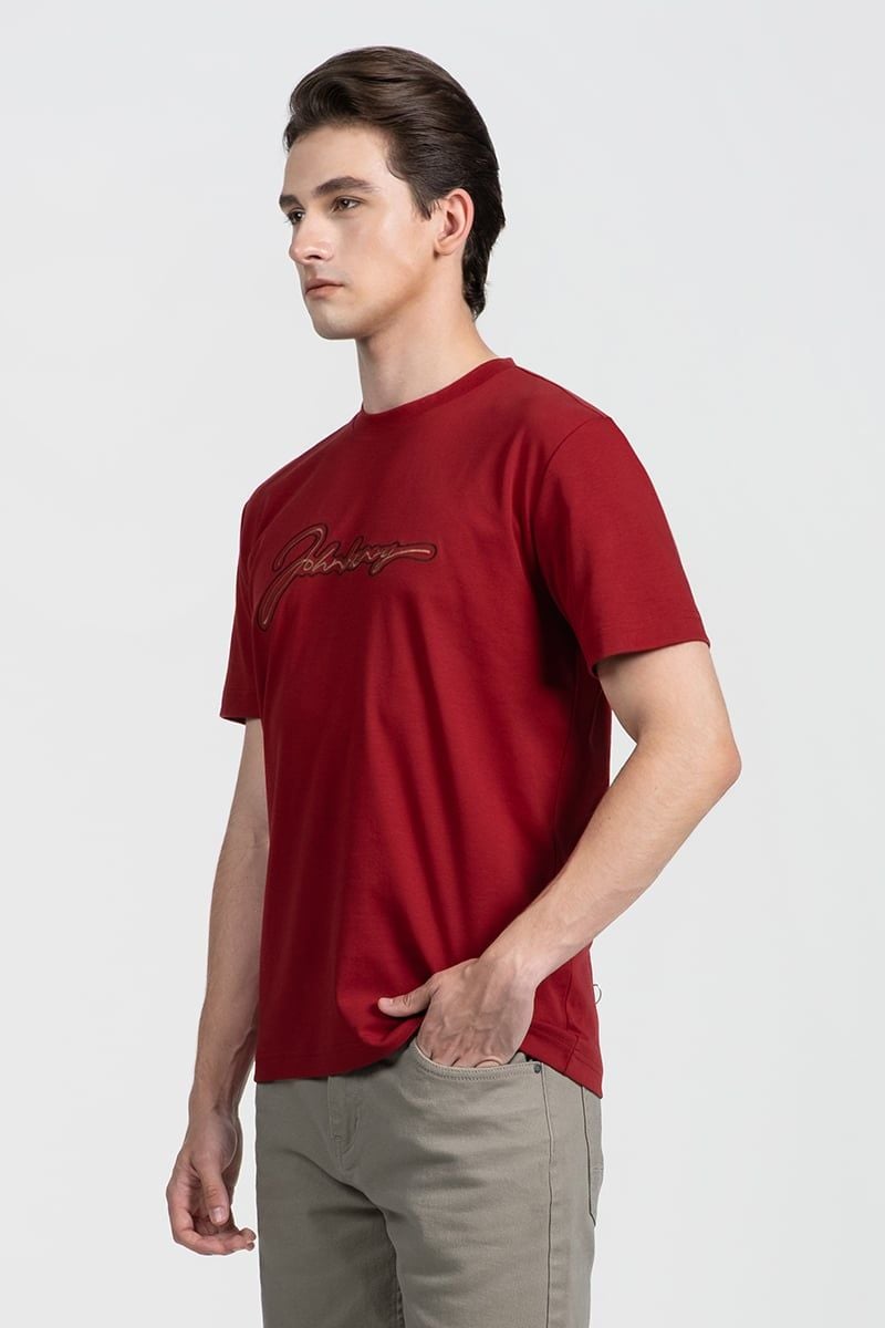  Áo Thun Nam Tay Ngắn Form Vừa TS26SS10G-RG 