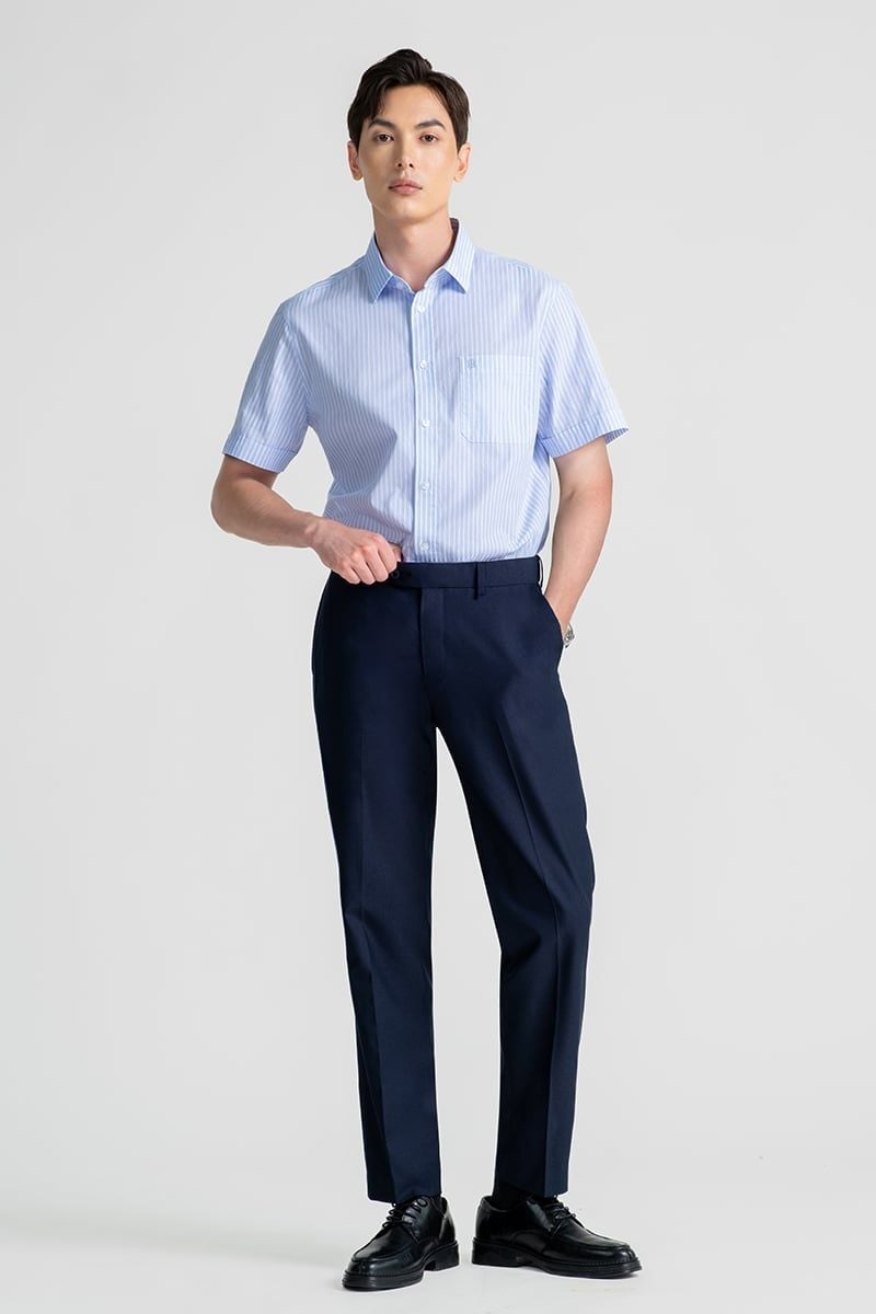  Áo Sơ Mi Nam Tay Ngắn Form Ôm WS25FH100T-SD 