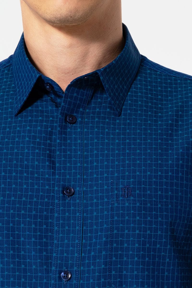  Áo Sơ Mi Nam Tay Ngắn Form Ôm Vừa WS25FH60T-CFBB 