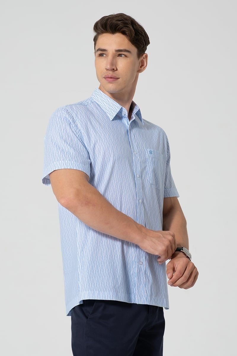  Áo Sơ Mi Nam Tay Ngắn Form Vừa WS25FH62T-CFBB 