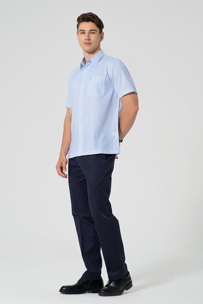  Áo Sơ Mi Nam Tay Ngắn Form Vừa WS25FH62T-CFBB 