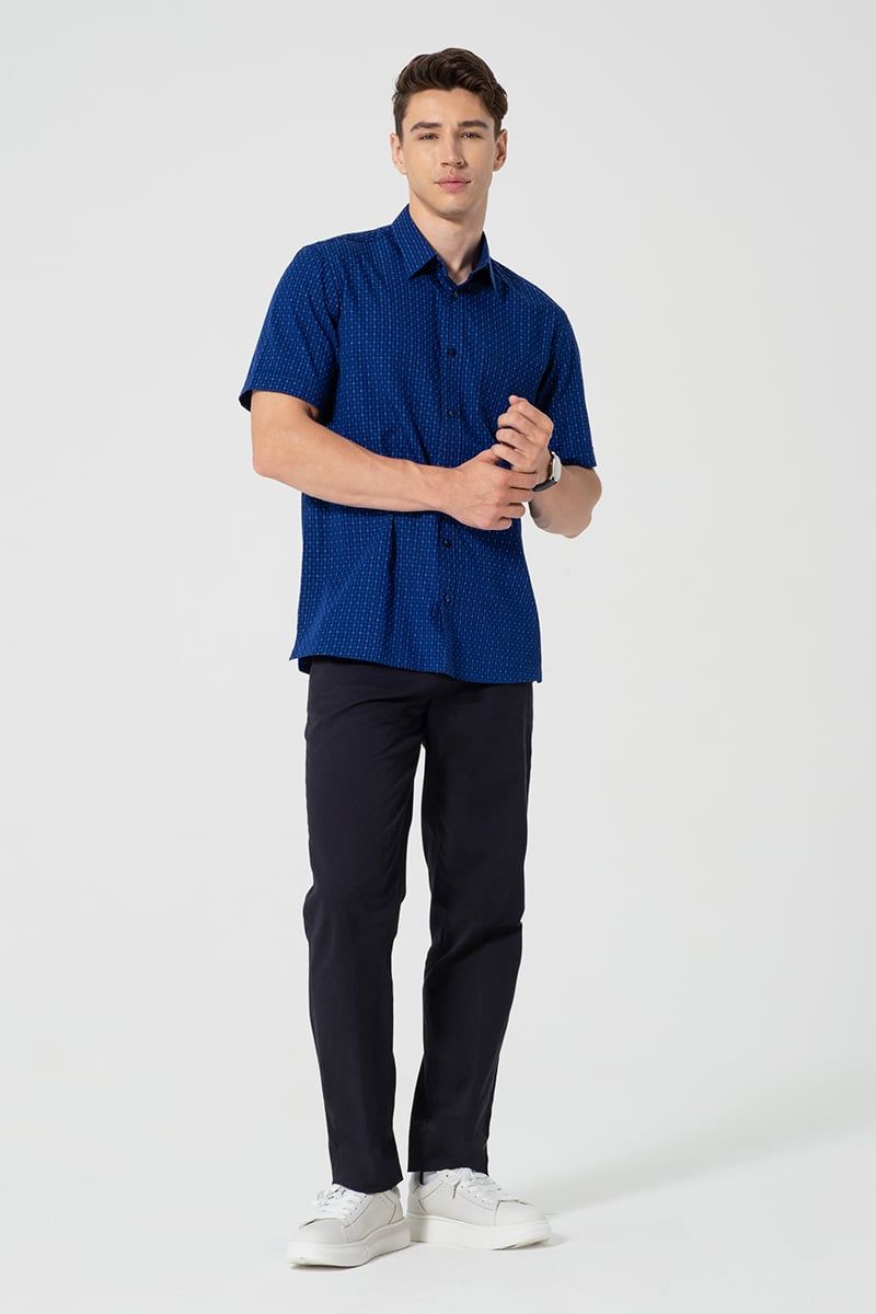  Áo Sơ Mi Nam Tay Ngắn Form Vừa WS25FH64C-CFBB 