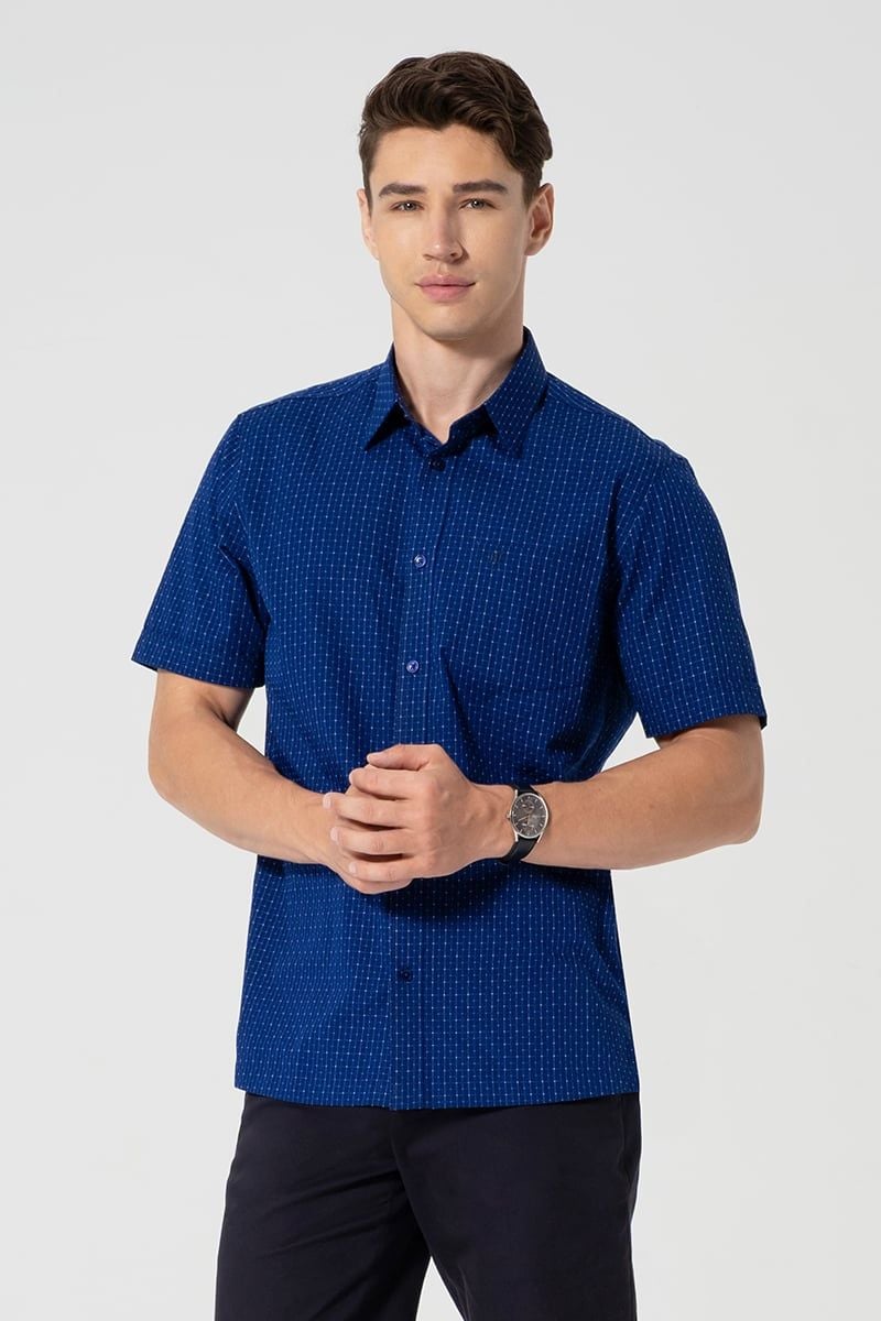  Áo Sơ Mi Nam Tay Ngắn Form Vừa WS25FH64C-CFBB 