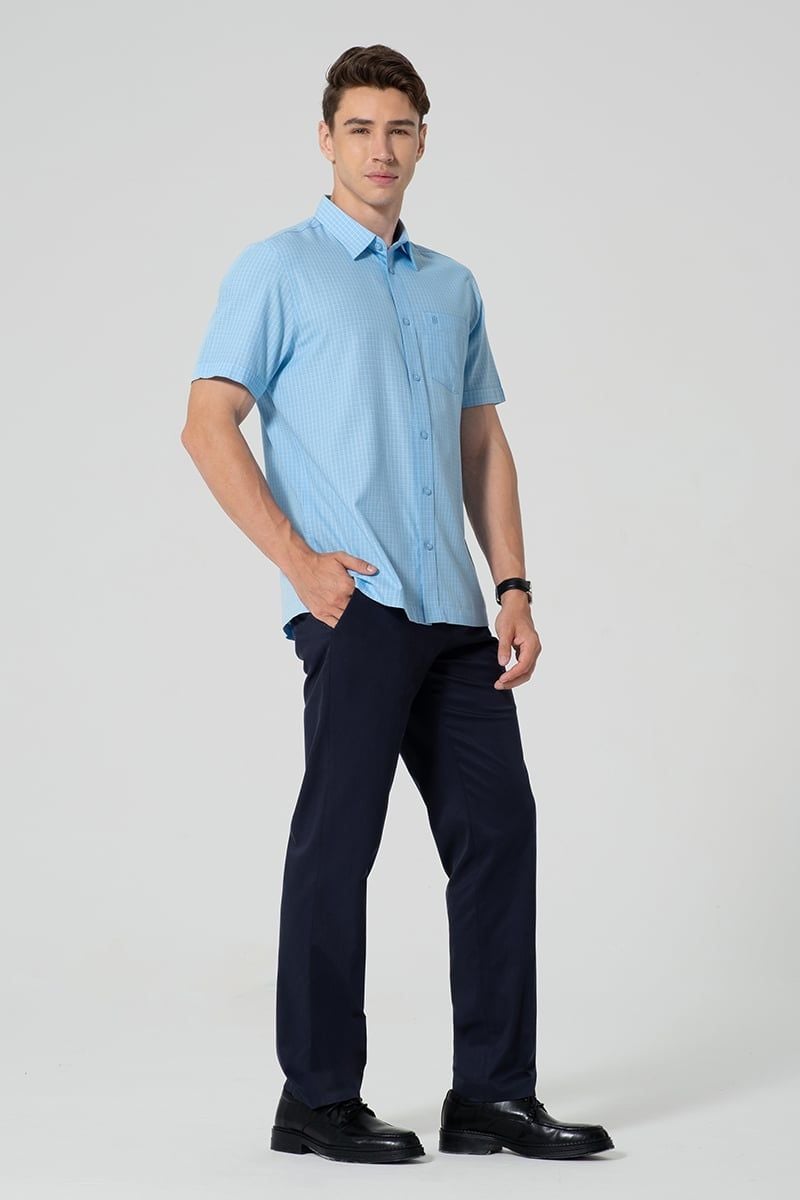  Áo Sơ Mi Nam Tay Ngắn Form Vừa WS25FH66C-CFBB 