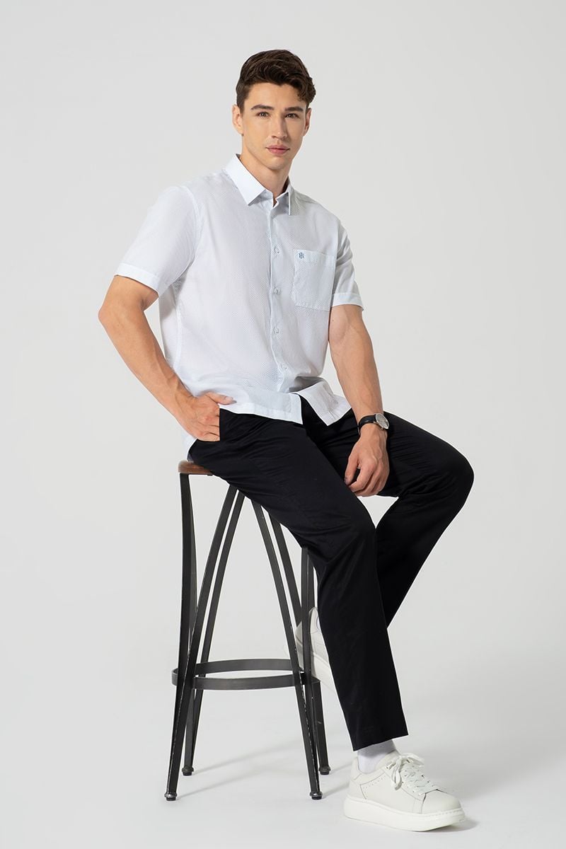  Áo Sơ Mi Nam Tay Ngắn WS25FH69T-CF 