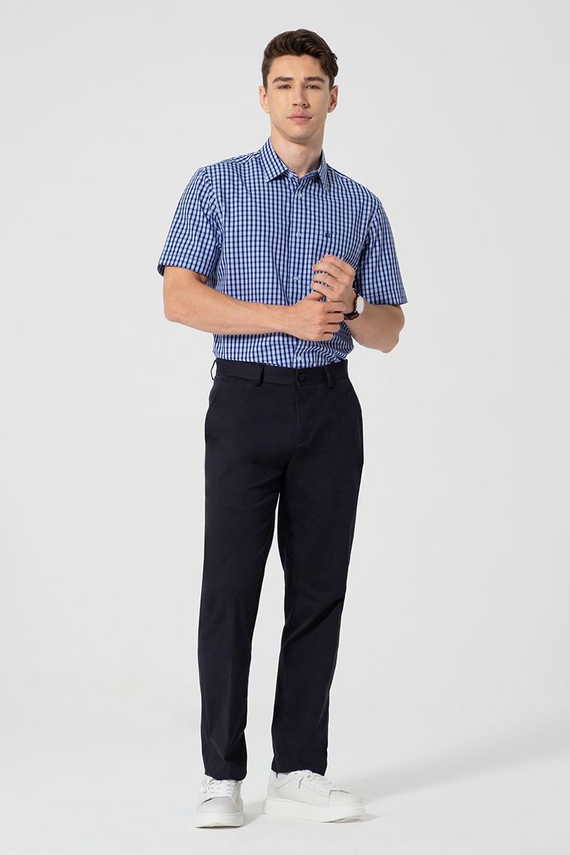  Áo Sơ Mi Nam Tay Ngắn Form Ôm WS25FH70T-SDBB 