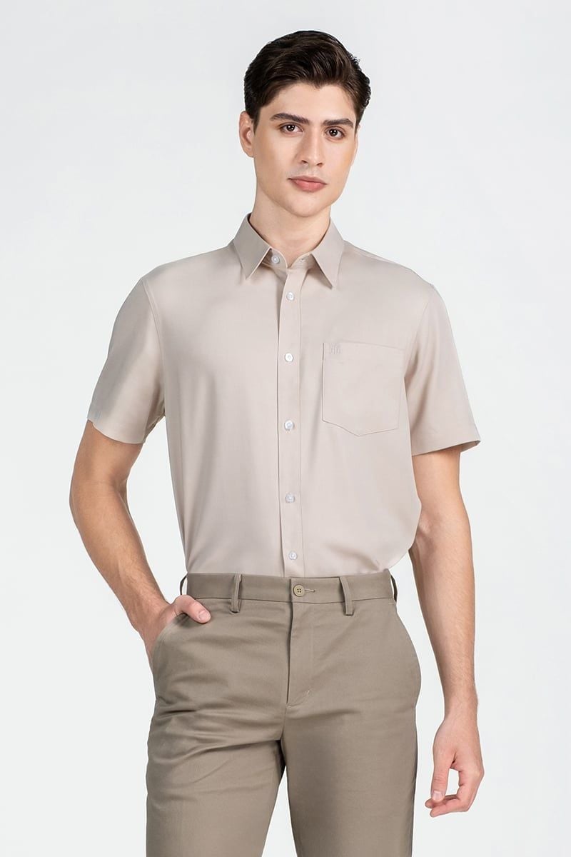  Áo Sơ Mi Nam Tay Ngắn Form Ôm WS25FH76P-SD 