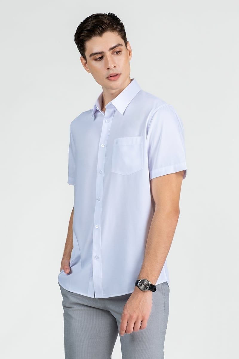  Áo Sơ Mi Nam Tay Ngắn Form Ôm WS25FH76P-SD 