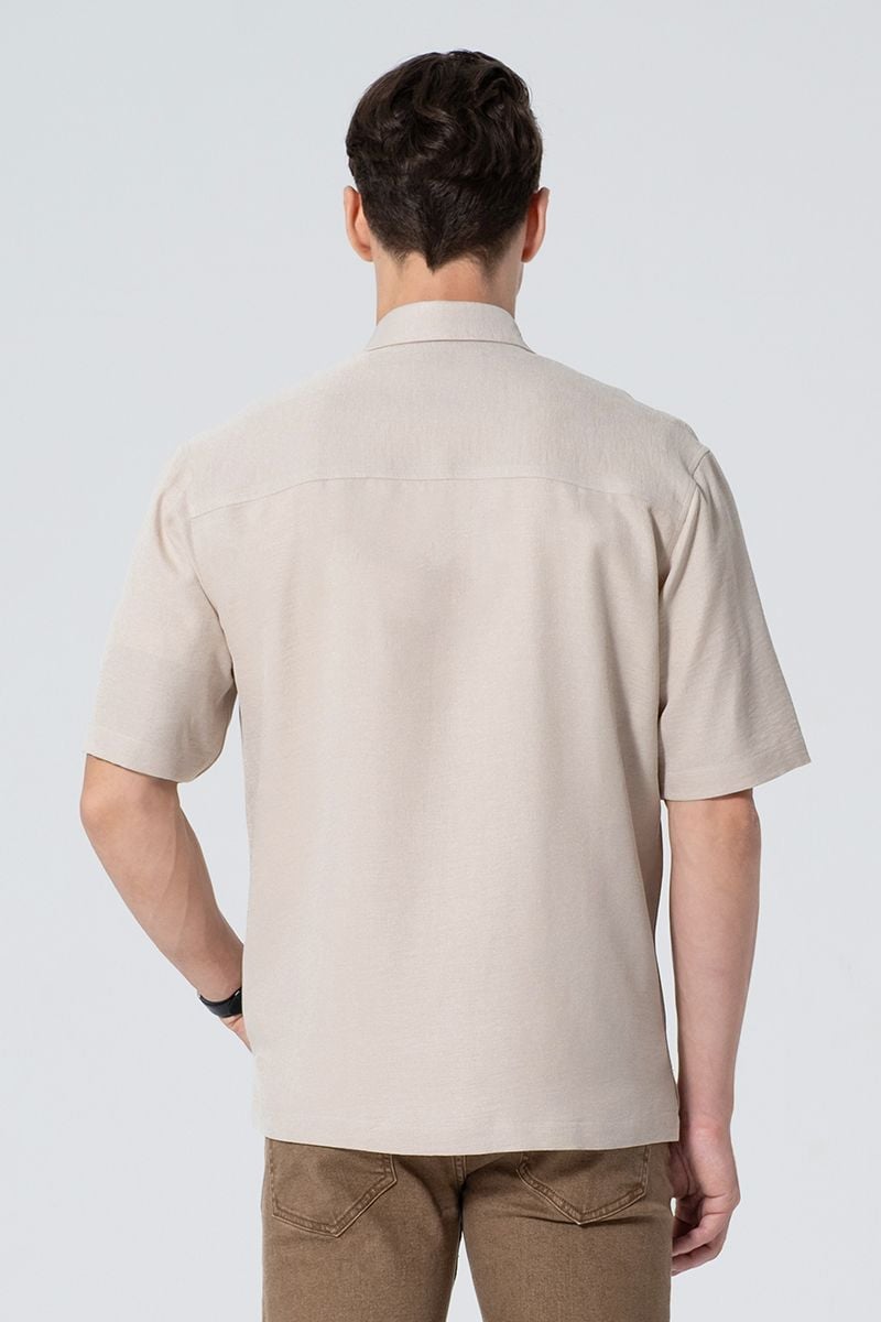  Áo Sơ Mi Nam Tay Ngắn Form Rộng WS25FH78P-CL 