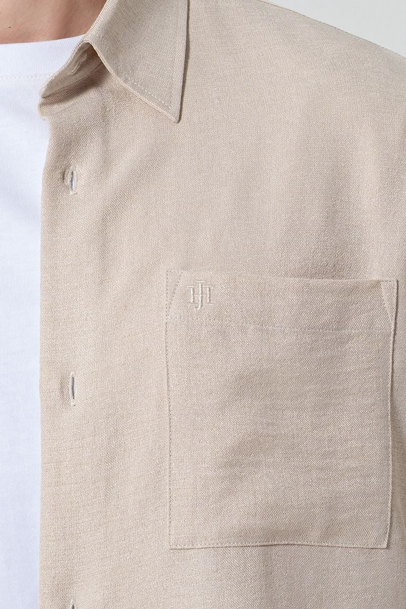  Áo Sơ Mi Nam Tay Ngắn Form Rộng WS25FH78P-CL 