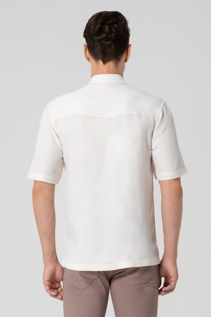  Áo Sơ Mi Nam Tay Ngắn Form Rộng WS25FH78P-CL 