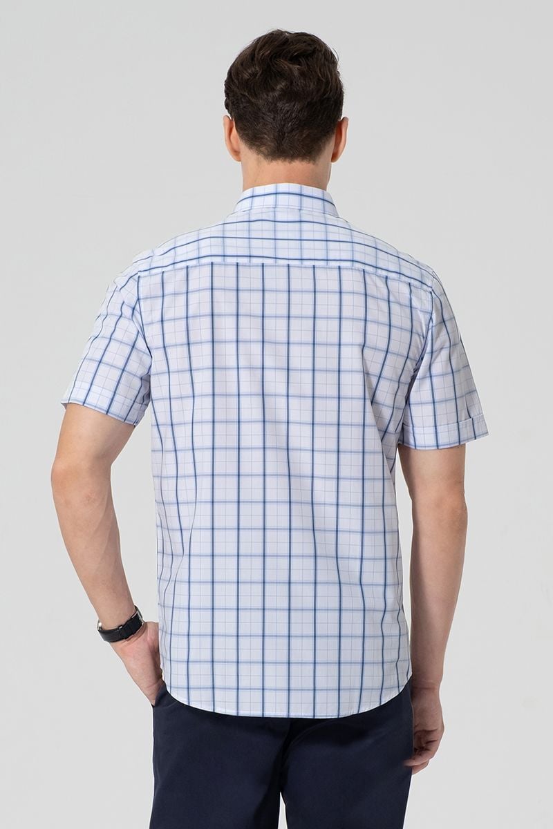  Áo Sơ Mi Nam Tay Ngắn Form Ôm WS25FH80T-SDBB 
