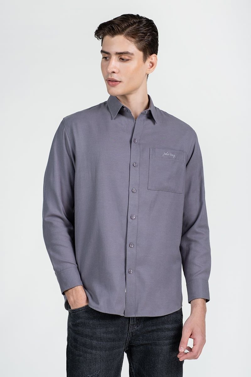  Áo Sơ Mi Nam Tay Dài Form Vừa WS25FH84C-LCRG 