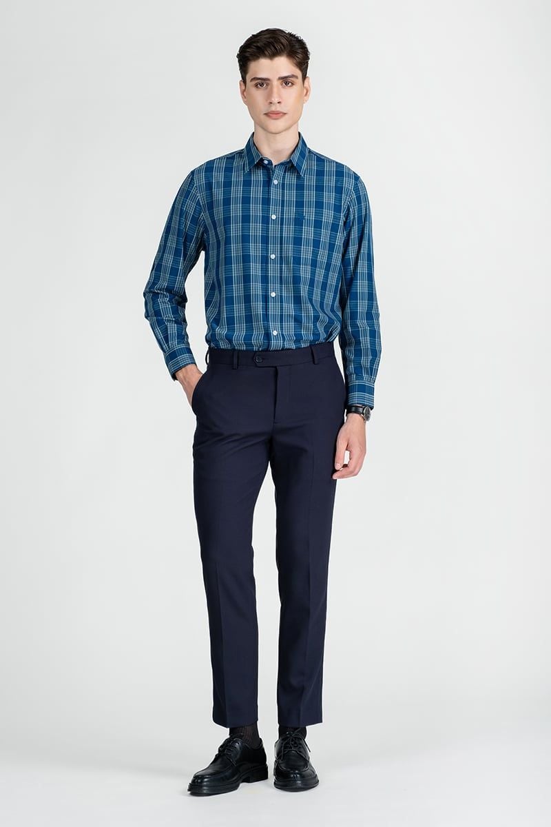  Áo Sơ Mi Nam Tay Dài Form Ôm WS25FH86T-LDBB 