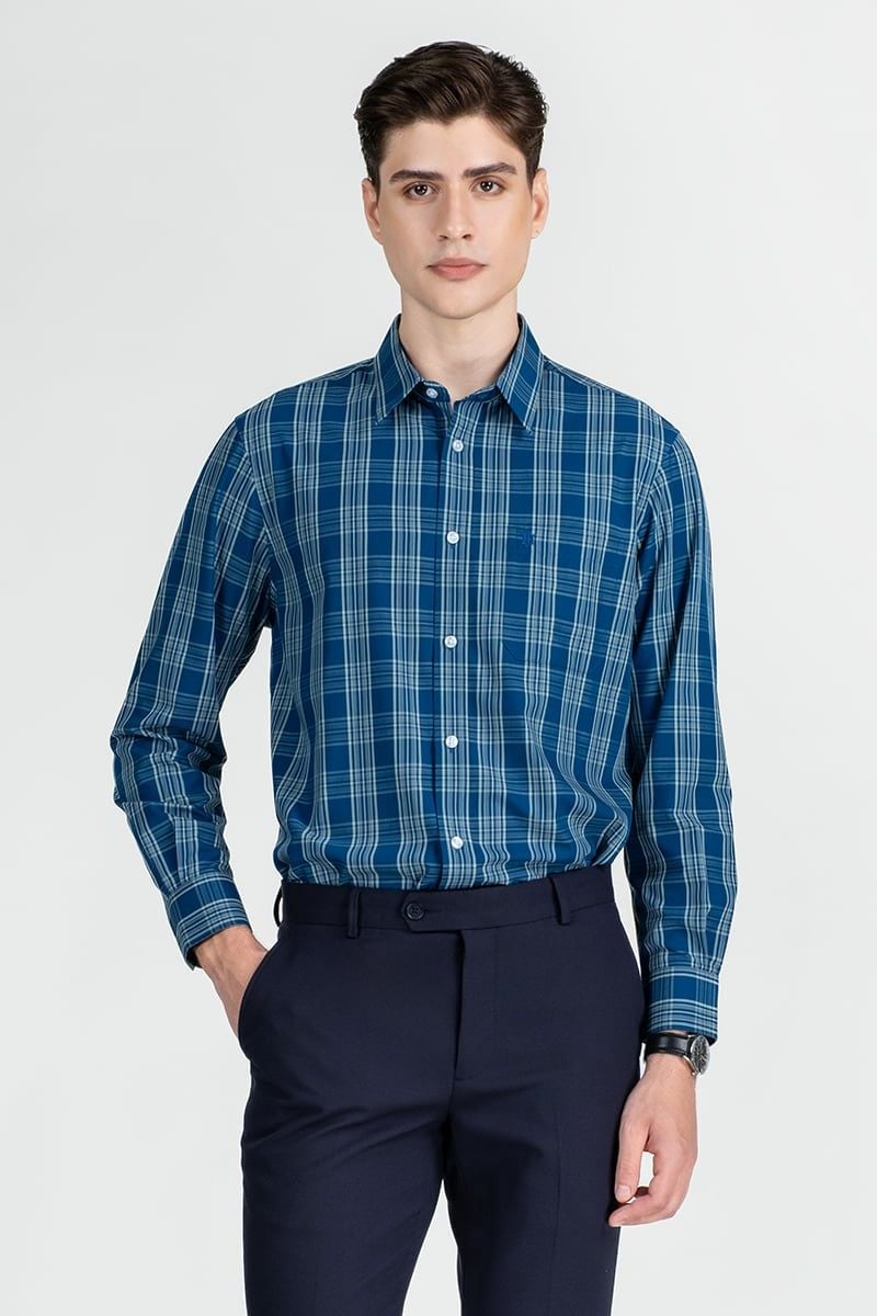  Áo Sơ Mi Nam Tay Dài Form Ôm WS25FH86T-LDBB 