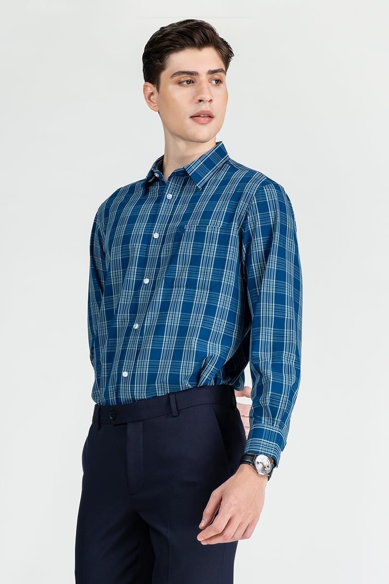  Áo Sơ Mi Nam Tay Dài Form Ôm WS25FH86T-LDBB 