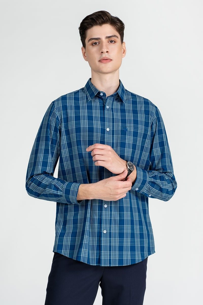  Áo Sơ Mi Nam Tay Dài Form Ôm WS25FH86T-LDBB 