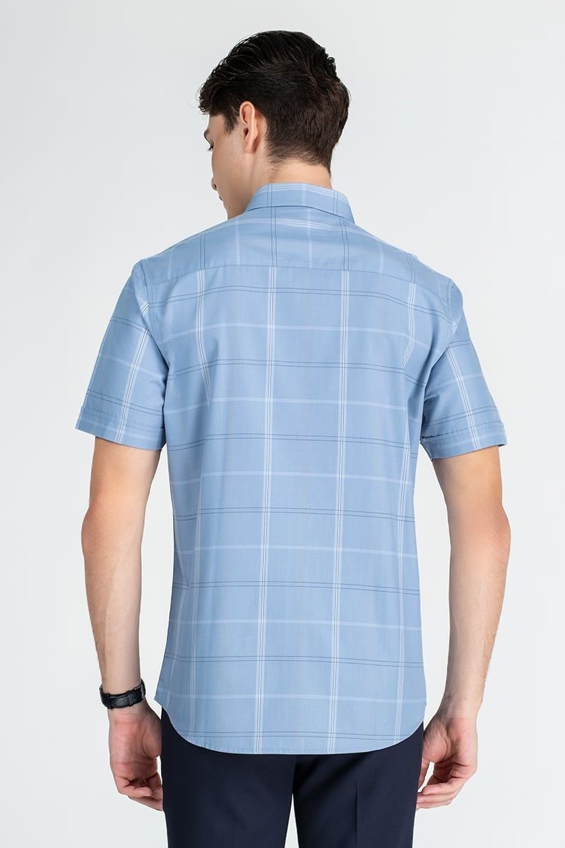  Áo Sơ Mi Nam Tay Ngắn Form Ôm WS25FH87T-SDBB 