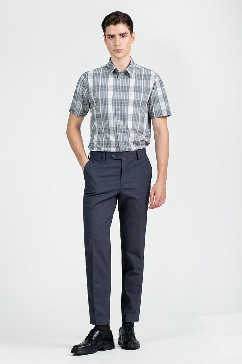  Áo Sơ Mi Nam Tay Ngắn Form Ôm WS25FH88P-SDBB 