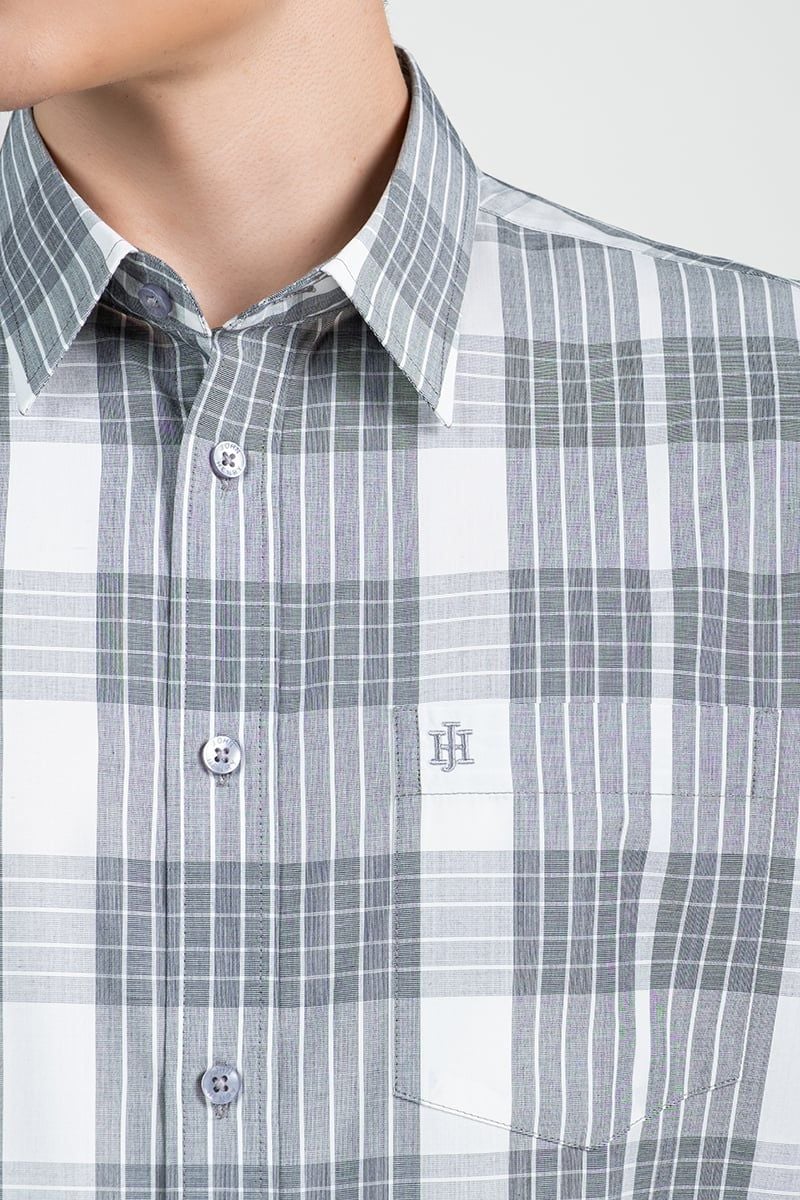  Áo Sơ Mi Nam Tay Ngắn Form Ôm WS25FH88P-SDBB 