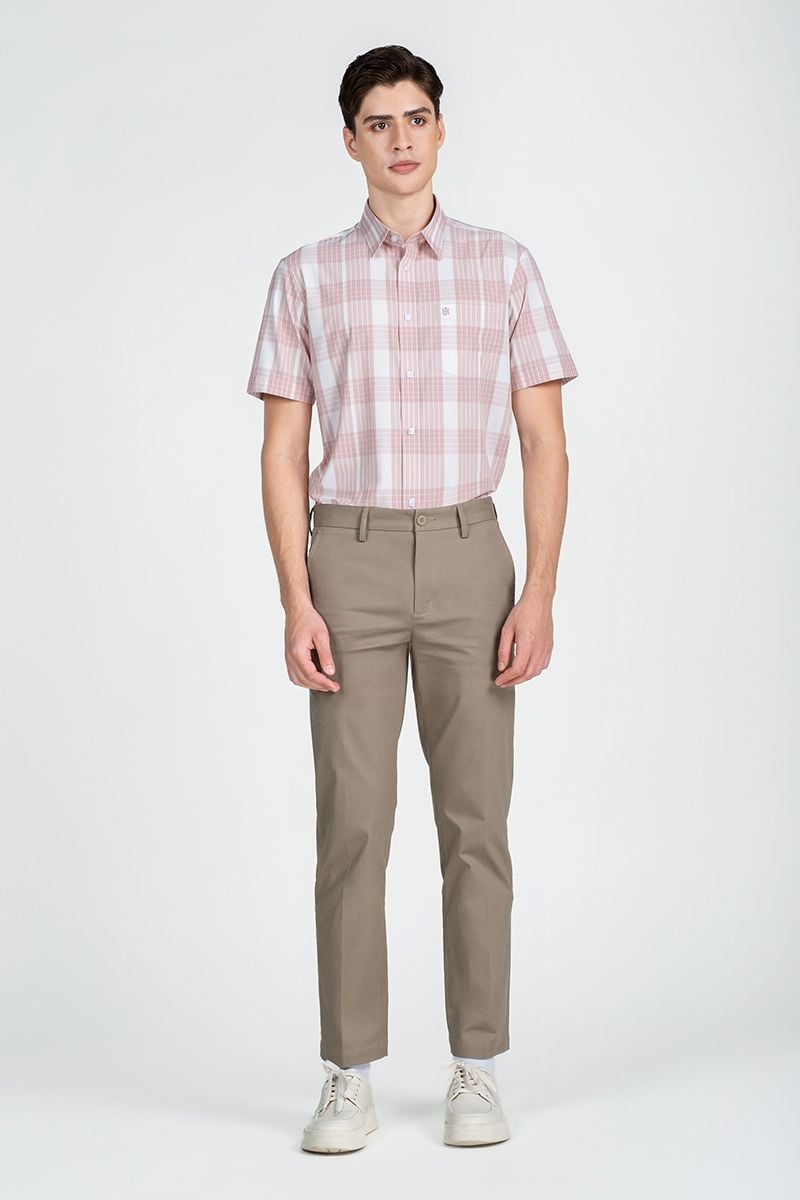  Áo Sơ Mi Nam Tay Ngắn Form Ôm WS25FH88P-SDBB 