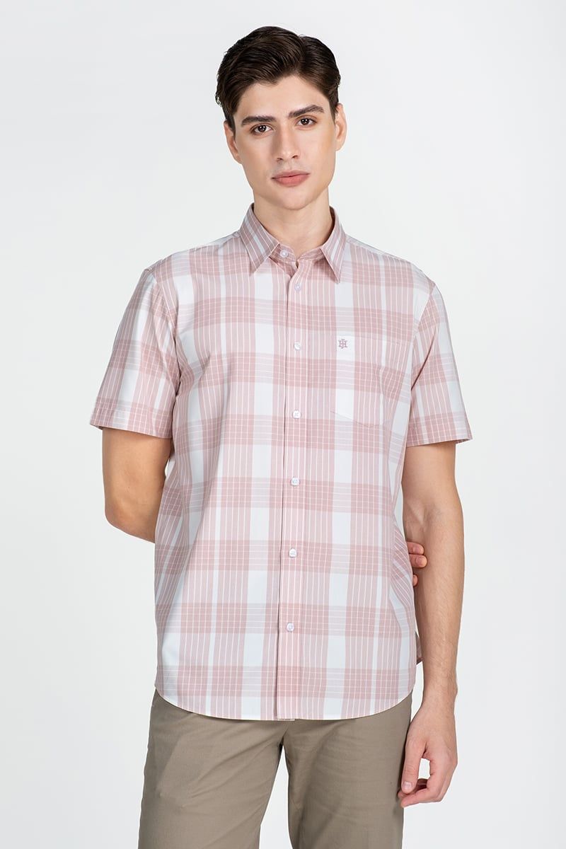  Áo Sơ Mi Nam Tay Ngắn Form Ôm WS25FH88P-SDBB 