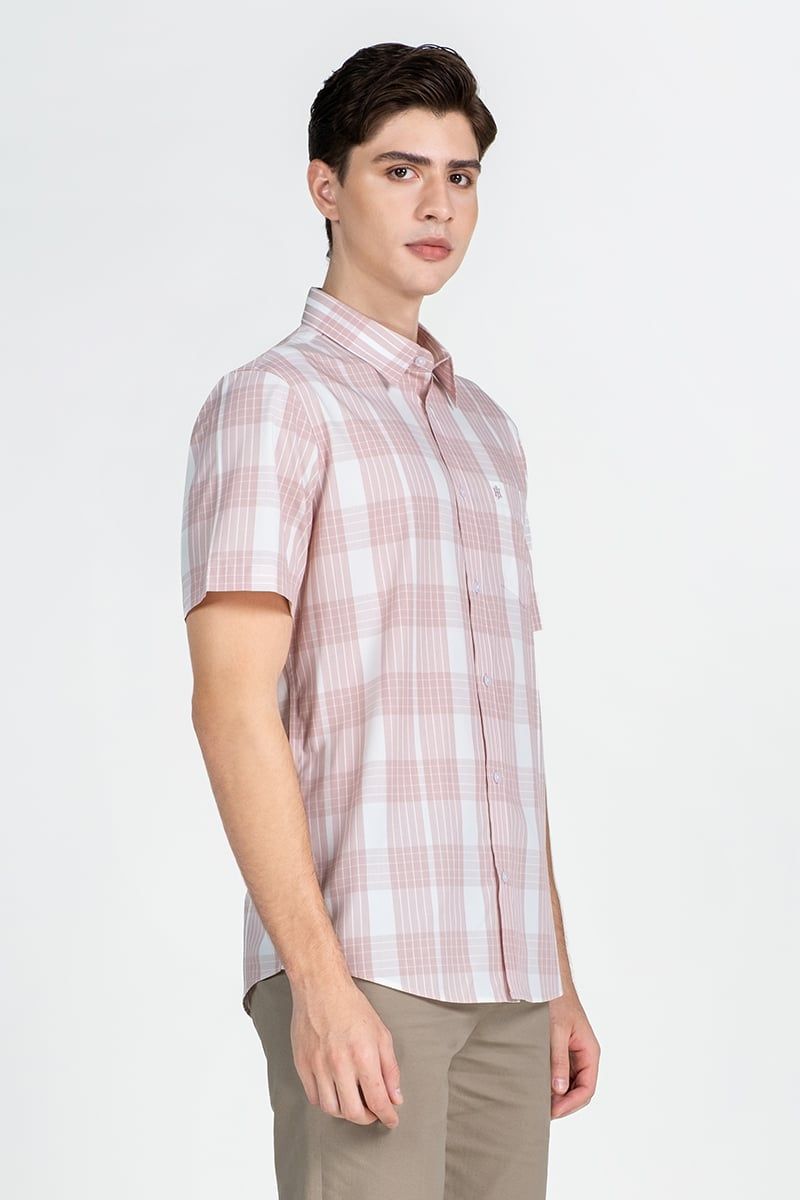  Áo Sơ Mi Nam Tay Ngắn Form Ôm WS25FH88P-SDBB 