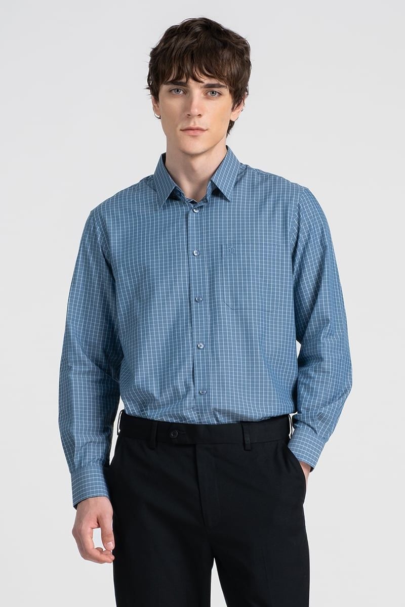  Sơ Mi Nam Tay Dài Form Ôm WS25FH89T-LDBB 