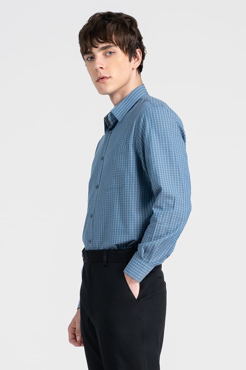  Sơ Mi Nam Tay Dài Form Ôm WS25FH89T-LDBB 