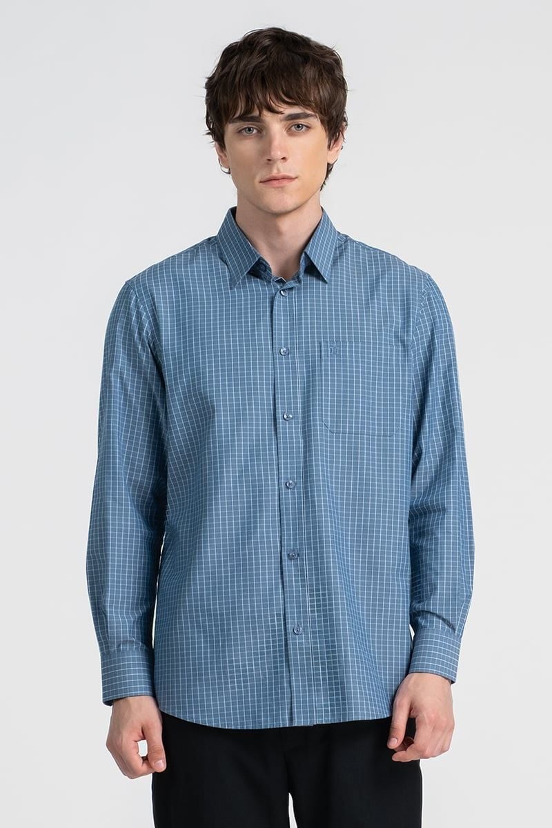  Sơ Mi Nam Tay Dài Form Ôm WS25FH89T-LDBB 