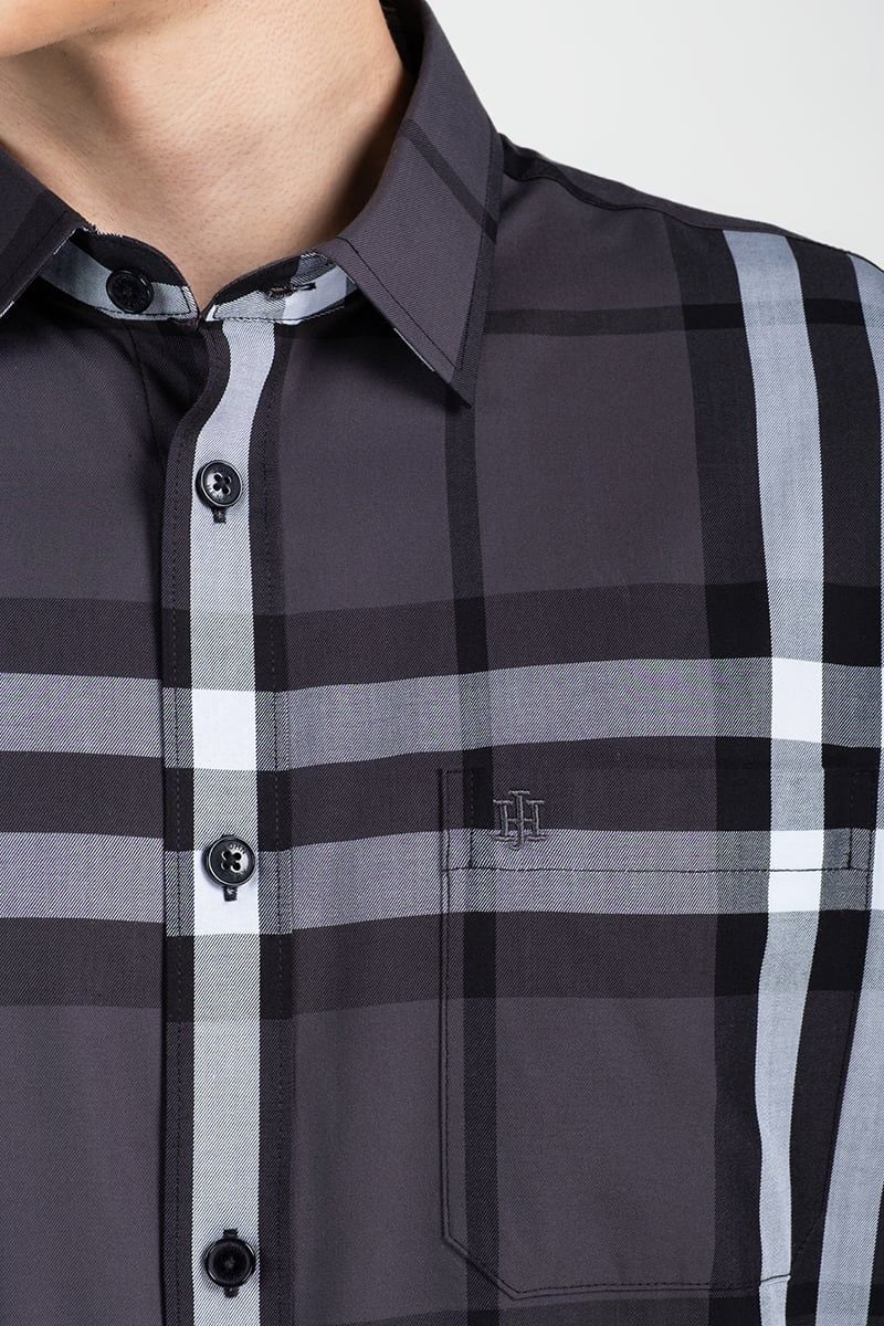  Sơ Mi Nam Tay Ngắn Form Ôm WS25FH90T-SDBB 