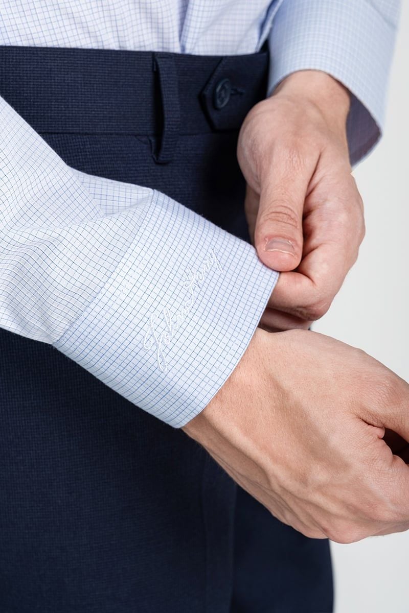  Áo Sơ Mi Nam Tay Dài Form Ôm WS25FH94P-LDBB 