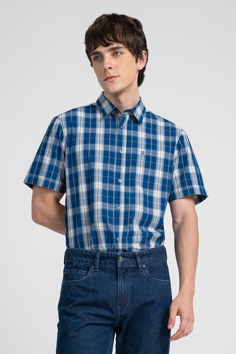  Sơ Mi Nam Tay Ngắn Form Ôm WS25FH95C-SCBB 