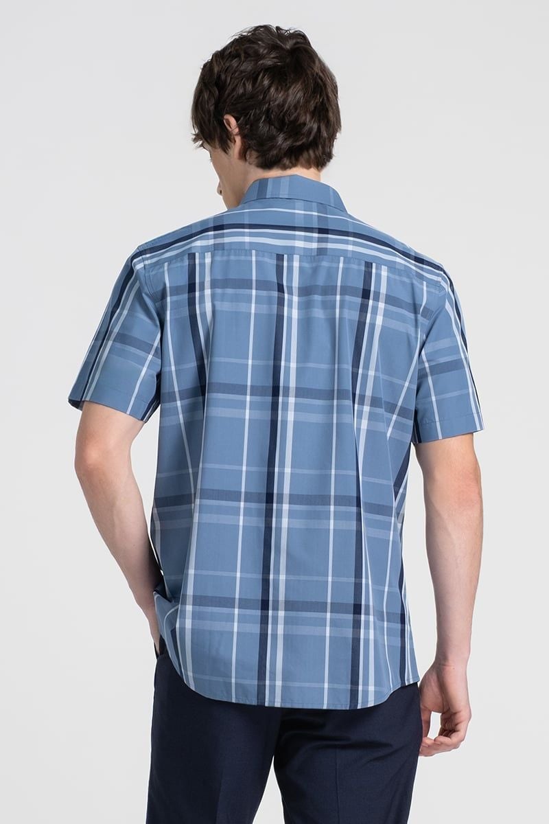  Áo Sơ Mi Nam Tay Ngắn Form Ôm WS25FH96C-SDBB 