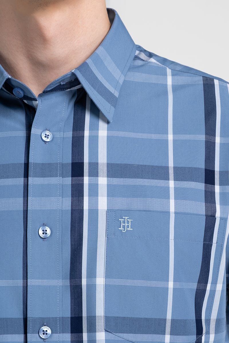  Áo Sơ Mi Nam Tay Ngắn Form Ôm WS25FH96C-SDBB 