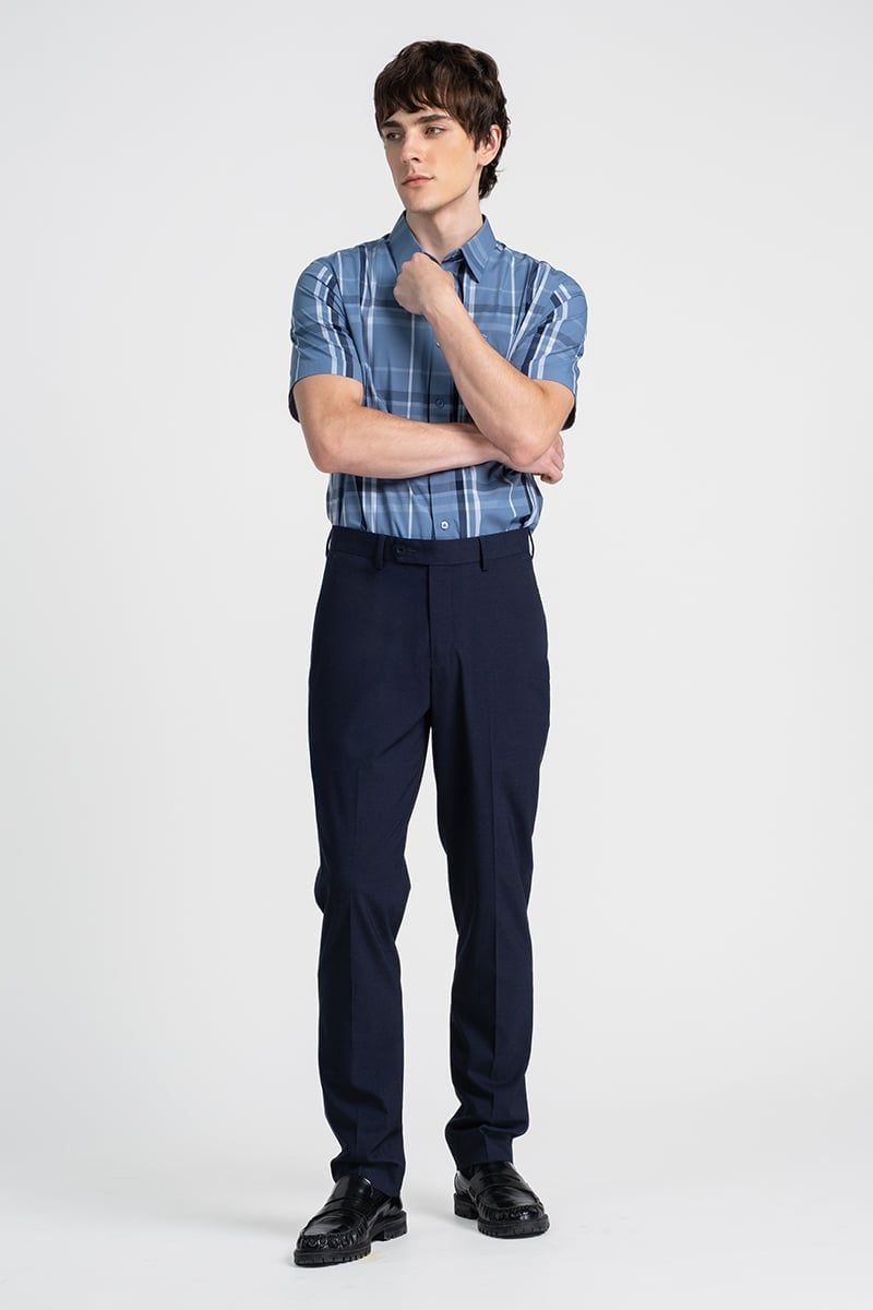  Áo Sơ Mi Nam Tay Ngắn Form Ôm WS25FH96C-SDBB 