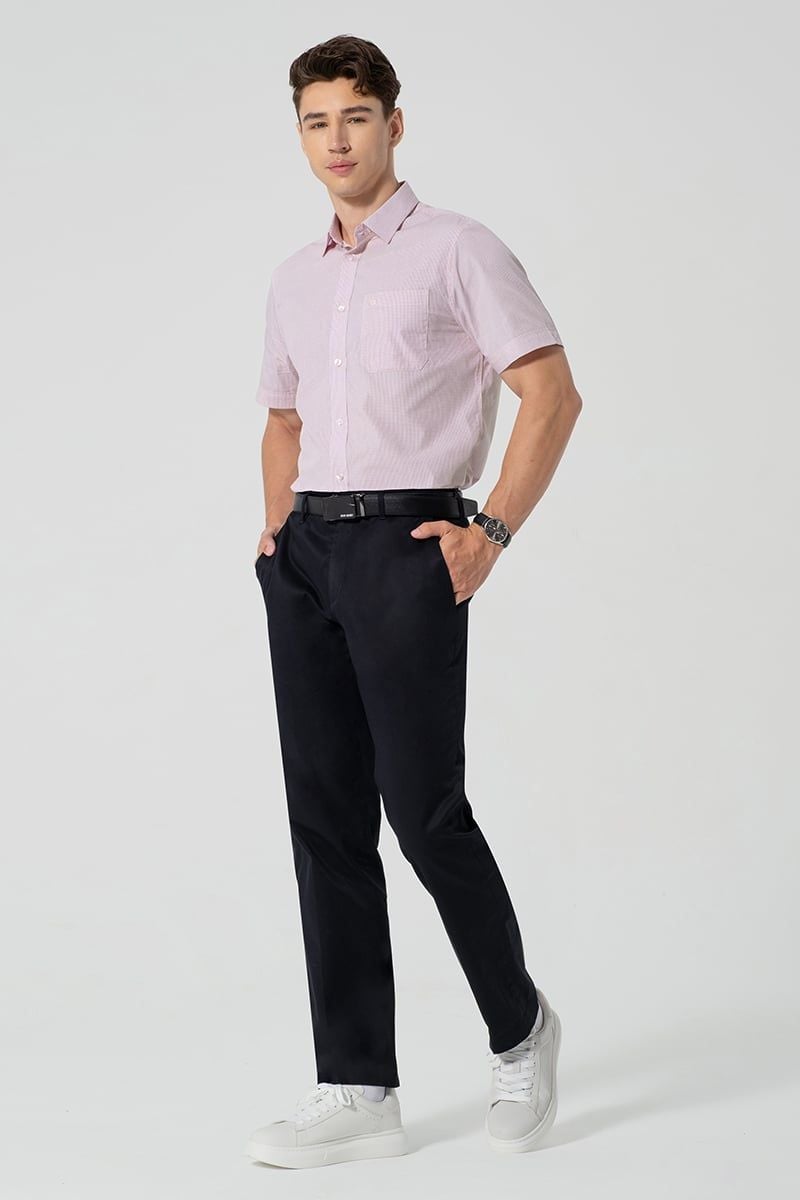  Áo Sơ Mi Nam Tay Ngắn Form Ôm WS25FH99T-SD 