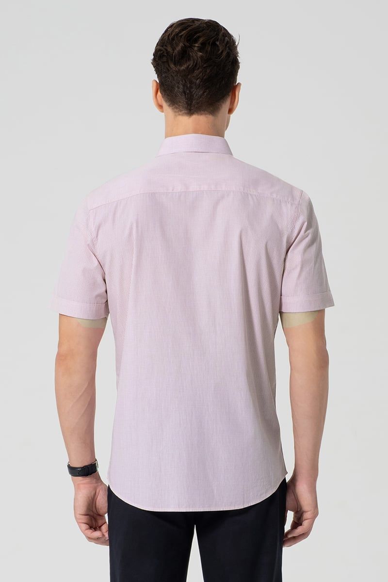  Áo Sơ Mi Nam Tay Ngắn Form Ôm WS25FH99T-SD 