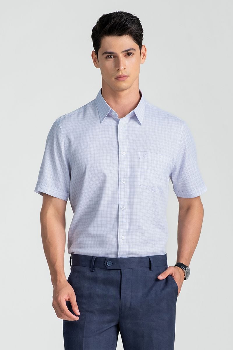  Áo Sơ Mi Tay Ngắn Form Ôm WS25SS32P-SDBB 