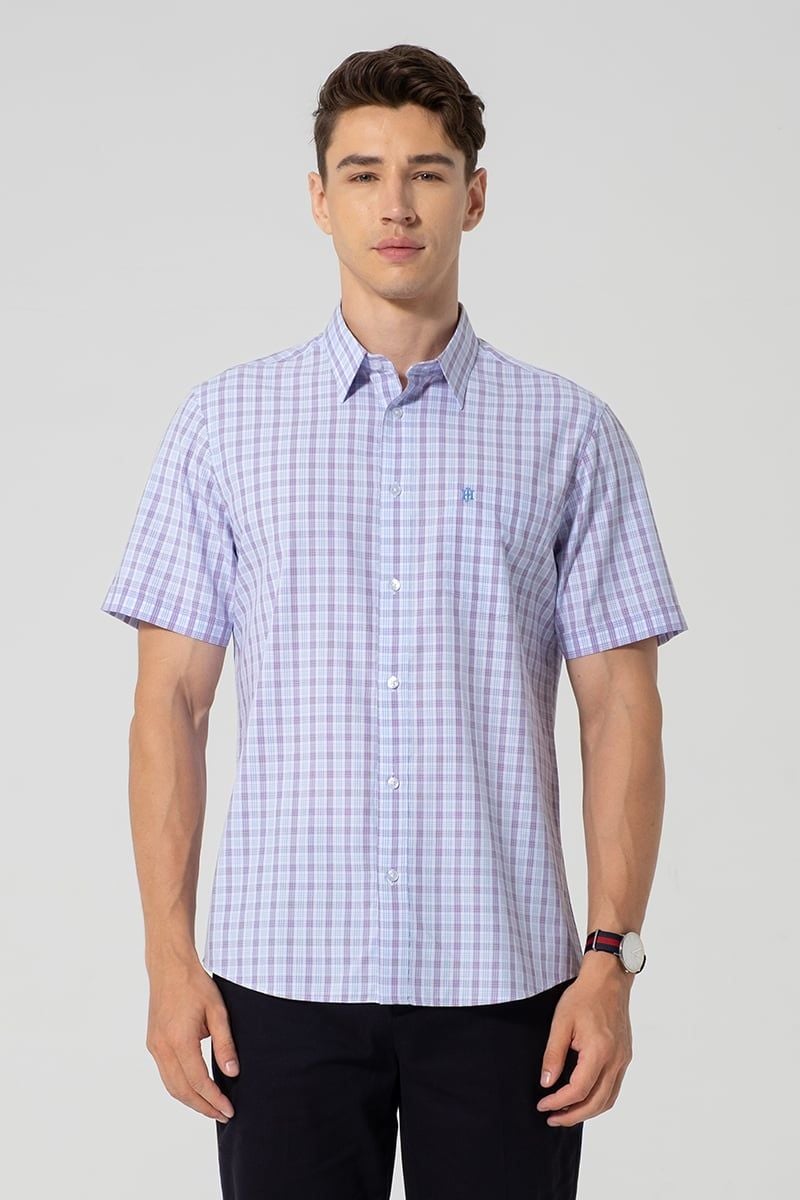  Áo Sơ Mi Nam Tay Ngắn Form Ôm WS25SS33P-SDBB 