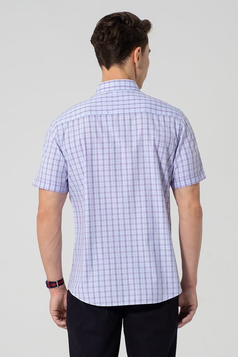  Áo Sơ Mi Nam Tay Ngắn Form Ôm WS25SS33P-SDBB 